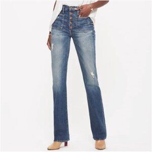 MOTHER Blue Flare & Wide Leg Jeans